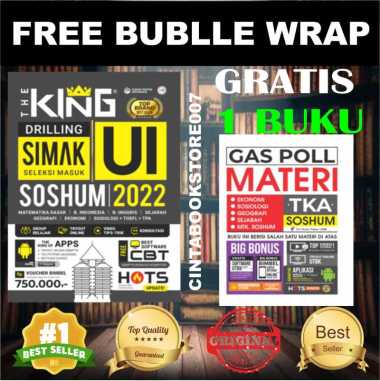 The King Drilling SIMAK UI dan UM UGM SAINTEK SOSHUM 2022 UI SOSHUM+GSPL SOSHUM