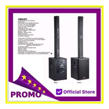 Speaker Satelit Ashley CL455 - Subwoofer CL115SUB Aktif Original