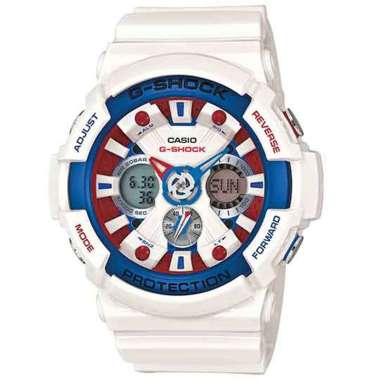 CASIO ORIGINAL - CASIO G-SHOCK GA-201TR-7ADR - JAM TANGAN PRIA JAM PRIA LA - RUBBER G SHOCK GSHOCK C