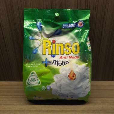 Promo Harga RINSO Anti Noda Deterjen Bubuk + Molto Classic Fresh 460 gr - Blibli