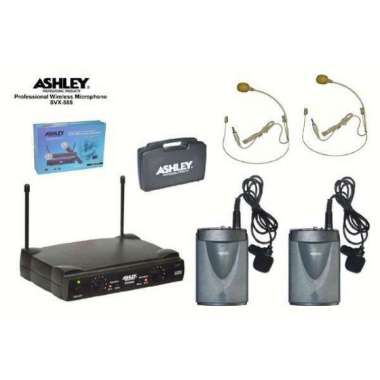 Mic Wireless Ashley Svx 555 ( 2bh Clip On + 2bh Mic Headset)