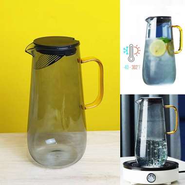 Pitcher Minuman 1.6L Teko Server Kopi Teh Jus 1600ml Water Jug Beling