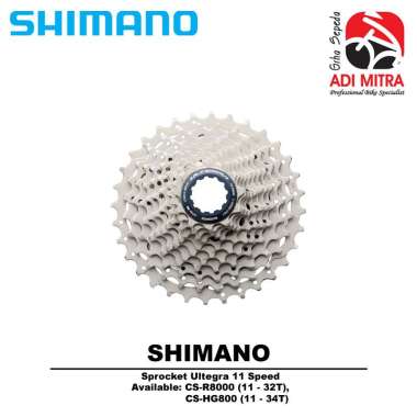 Shimano Ultegra CS-HG800-11 Cassette Sprocket Sepeda 11 Speed