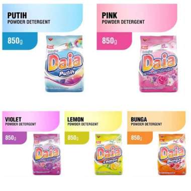 Daia Softener Powder Detergent Bag 850gr / Detergent Bubuk Daia / Sabun Cuci Bubuk