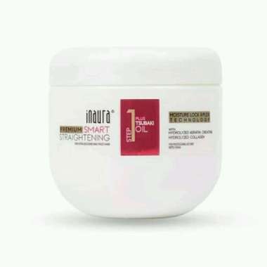 Inaura Step 1 Premium Smart Straightening Smoothing 1000 ML / Smoothing Untuk Rambut Keriting Kribo
