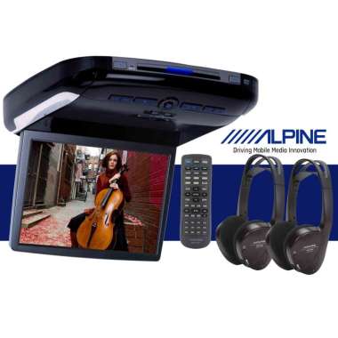 Alpine PKG-RSE2 TV Plafon Mobil 10.2 inch built in DVD Player plus Dual Wireless Headphones