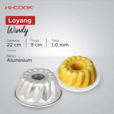 Hi-Cook Windy Cake Pan - Loyang Tulban / Loyang Kue 22 CM