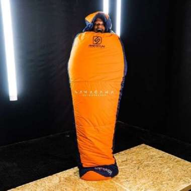 Sleeping bag mumy dacron waterproff DS ADVENTURE orange