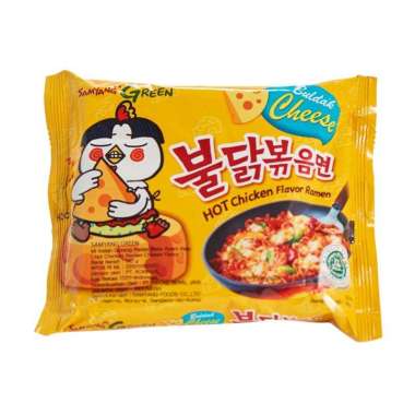 Samyang Goreng Pedas Rasa Ayam Keju Mie Instant 140gram per 3pcs