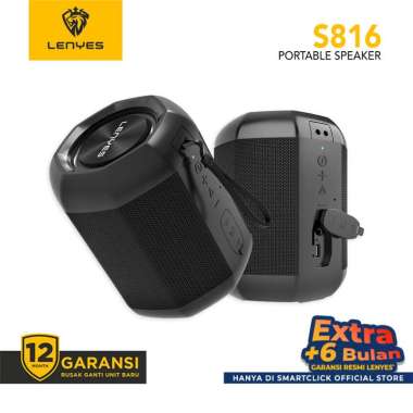 Speaker bluetooth Extra Bass Hifi Stereo LENYES S816 Waterproof IPX6