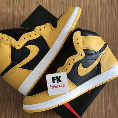 Air Jordan 1 Retro High Pollen || rookie of the year roty pollen yellow toe bred banned dark mocha