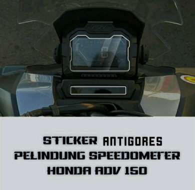 Stiker Antigores speedometer honda ADV 150 Stiker pelindung speedometer honda adv 150 hitam transpar