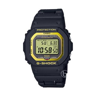 CASIO G-SHOCK Bluetooth Mobile Link Solar Waveceptor Jam Tangan Pria [GW-B5600BC] Black Gold