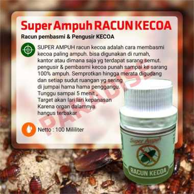 Racun Kecoa Kecoak Pembunuh Kecoak Ampuh Pembasmi kecoak Pembunuh Kecoa Racun Pembasmi Kecoa