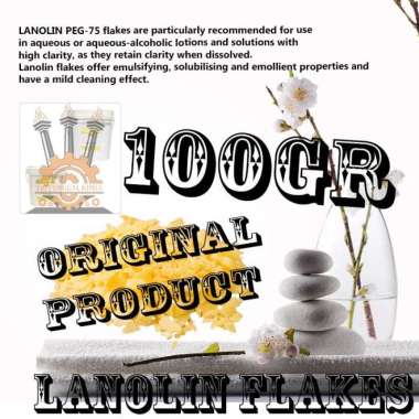 Natural Emulsifier Cream Lanolin Wax 100gram Kosmetik Emulsifying Wax