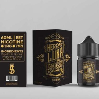 Luna Magic 3mg 6mg Hero57 Strawberry Graham Crackers Cheesecake Liquid Vape 60ml 9mg