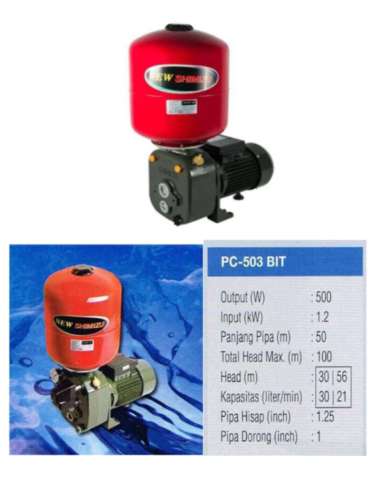 Mesin pompa air jetpump shimizu pc 503 bit daya hisap 50M POMPA sumur dalam