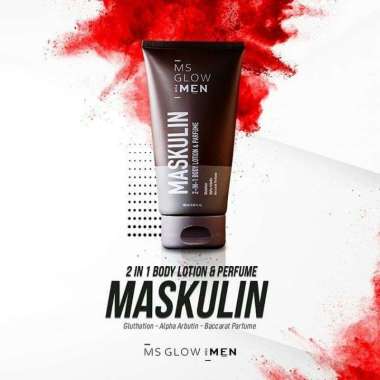 [Original] Ms Glow Men Maskulin 2 In 1 Body Lotion And Parfume Skincare Pria Glow Up