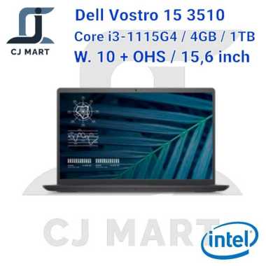 Dell Vostro 15 3510 Core i3-1115G4 / 4GB / 1TB / 15,6"/ W.10+OHS RESMI