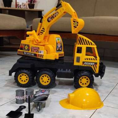 Mainan Truk Beko Ukuran Besar Alat Berat Mobil Mobilan Anak