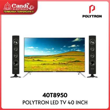 POLYTRON LED TV 40 INCH 40T8950 / PLD40T8950 - TOWER SPEAKER