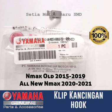 Hook Klip Kancingan Cover Body Dasi Nmax N Max Old Asli Original Yamaha 44DF83790000 Grey