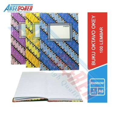 Buku Oktava Okey A6 [1 Buku/100 Lembar] / Buku Catatan Harian / Buku Debur Kecil / Buku Tulis kecil 