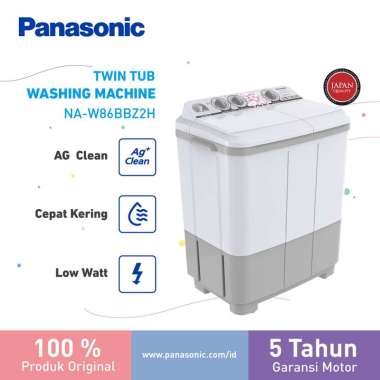 Panasonic NA-W86BBZ2H Mesin Cuci 2 Tabung [8.5 Kg]