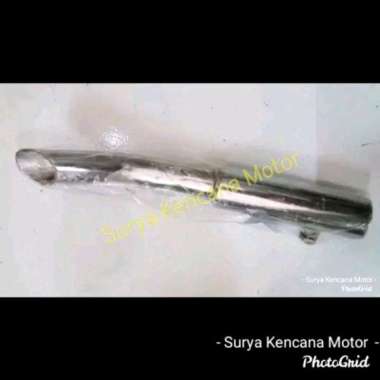 Silencer Slenser Ujung Sambungan knalpot pendek krom chrome Vespa Super Sprint Bajaj Bagol VBB