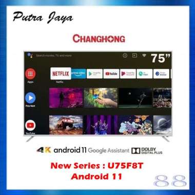 LED TV CHANGHONG 75 INCH ANDROID TV 9.0 SMART TV U75H9 75H9