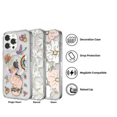 Case iPhone 13 Pro Max Mini SwitchEasy MagLamour Cute Flower Casing iPhone 13 Dawn