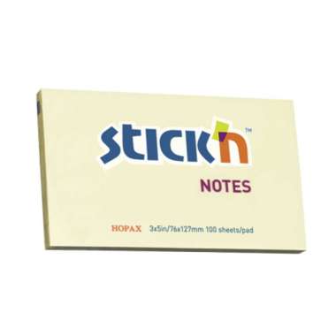 Stick'n Regular Notes 21009 (3 X 5) Pastel Yellow