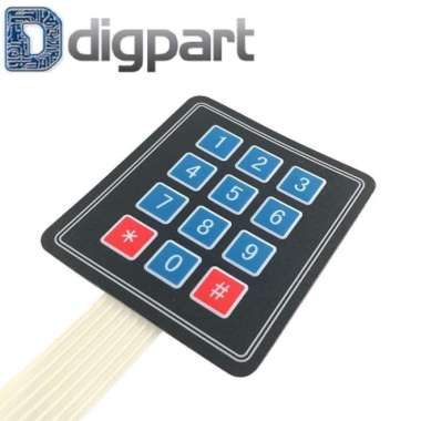 Keypad Membran 4x3 Arduino