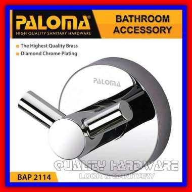 Kapstok Gantungan Baju Handuk Paloma BAP 2114 - 2 Kait Kapstok Kamar Mandi Kapstok Baju Murah Berkua