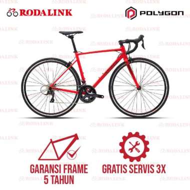 Polygon Sepeda Road Bike Strattos S3 S Brown