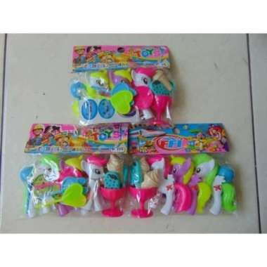 Mainan Kuda Poni Plastik Set Ice Cream FI 556