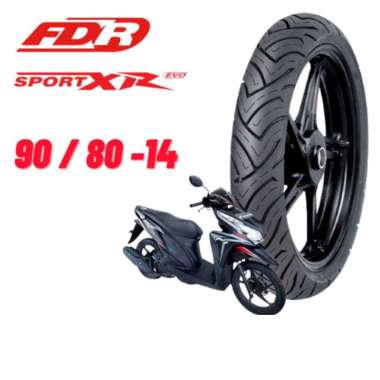 FDR Sport XR Evo [90/80 - 14] Ban Depan Motor Matic Tubeless Tubles