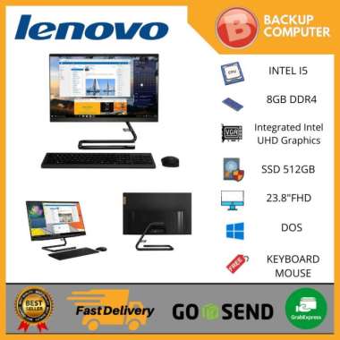 LENOVO AIO A340-24IWL AIO i5 SSD DOS Black (F0E800XRID)