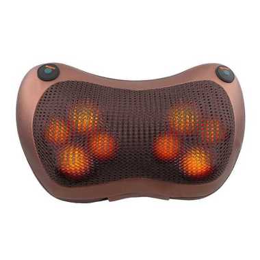 RUOKEY Bantal Pijat Shiatsu Heat Neck Massage Pillow 8-2 - CHM-8028 Coklat