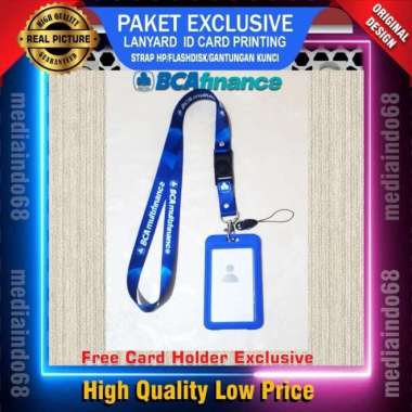 BANK BCA Multifinance Lanyard Printing Id Card (Paket Exclusive)