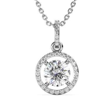 Fantaisie Pendant - Kalung Moissanite diamond Celesta by Her Jewellery