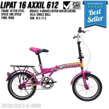 Sepeda Lipat Anak Axxil 16 Inch 612 Ungu