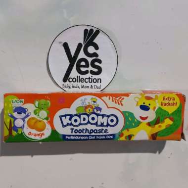 Kodomo pasta gigi 45gr kodomo toothpaste 45 gr kodomo pasta gigi rasa buah pasta gigi anak Orange / 