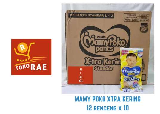 Pampers Mamypoko pants Standar Renceng per-DUS isi 120 (M/L/XL/XXL SKU: - Large