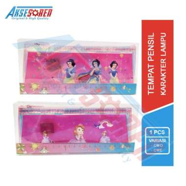 Tempat Pensil Karakter Transparan [No.203] / Kotak Pinsil Anak Lucu Perempuan Dan Laki-laki / Case P