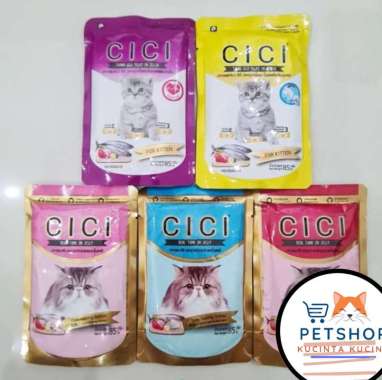 Cici sachet 85gr wet food/Makanan basah kucing grain free