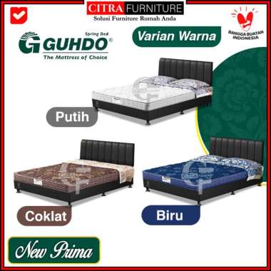 Guhdo Springbed New Prima 120x200x15 - Full set | Gudho Spring bed FULL SET MATRAS Cokelat