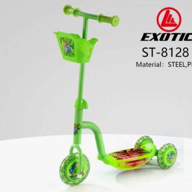 Exotic Scooter Music ST 8128 Skuter Otoped Anak GREEN