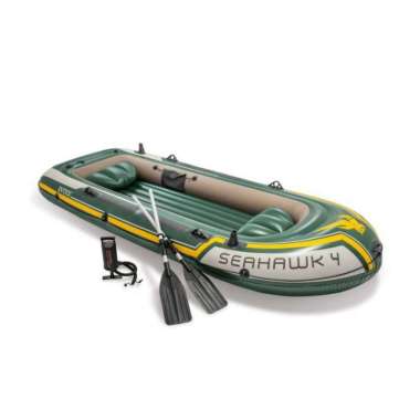 Intex Seahawk 4 Boat Set Perahu Karet - Intex - Perahu Karet Seahawk 4 Boat Set 68351