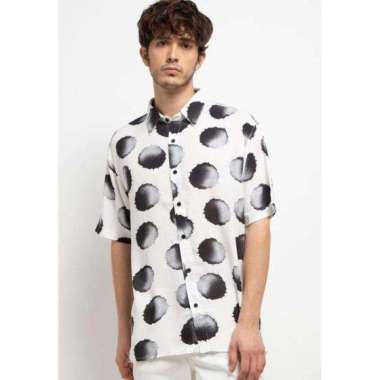 Nade Japan NTA39 Kemeja pantai kasual pria splash Putih S